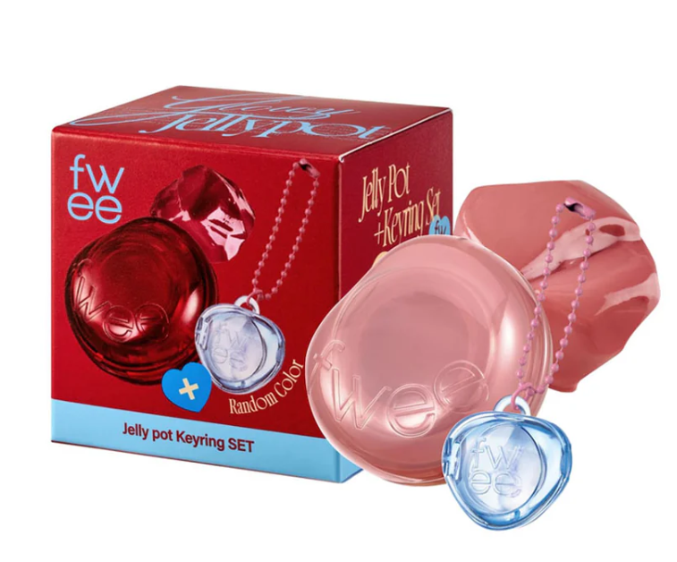FWEE Lip & Cheek Glowy Jelly Pot + Keyring Set - 4g