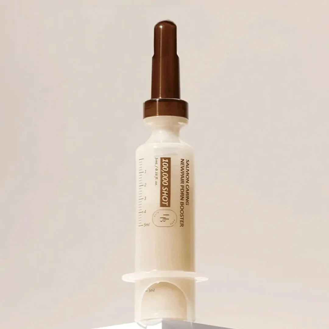 HEVEBLUE Salmon Caring Centella New Pair PDRN Booster 100,000 Shot Essence